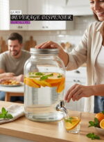 Glass Beverage Dispenser 3.25L Silver - Image 3