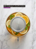 Glass Beverage Dispenser 3.25L Silver - Image 4