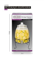 Glass Beverage Dispenser 6 Ltr W/Stand - Image 2