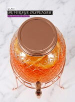 Glass Beverage Dispenser 4 Ltr Pineaplle - Image 3