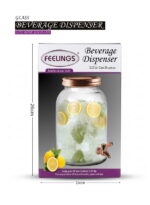 Glass Beverage Dispenser 3.25L Rose Gold - Image 6