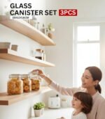 Glass Canister 1000Ml 3Pcs Set - Image 3