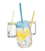 Glass Mason Jar  3 Pcs Set - Image 2