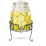 Glass Beverage Dispenser 6 Ltr W/Stand
