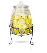 Glass Beverage Dispenser 6 Ltr W/Stand