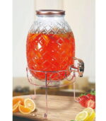Glass Beverage Dispenser 4 Ltr Pineaplle