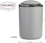 Feelings Bath Plastic Waste Swing Dustbin 5 Ltr - Grey - Image 2