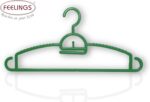 Feelings Plastic Hanger -  18 Pcs Set - Green - Image 3