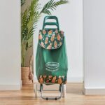 Feelings Folding Essential Shopping Trolley - Wheels Green Leaf - Image 3