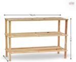 Feelings 3-Layer Wooden Shoe Rack – Natural Color - Image 2