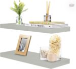 Feelings Wall Mounted Floating Shelf Rectangular-40Cm - Ash Grey - Image 2