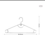 Feelings Plastic Arch Hanger -  48Pcs - White - Image 2