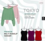 Feelings Plastic Hanger – 18 Pcs Set - Silver - Image 2