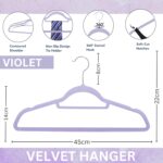 Feelings Velvet Hanger (Purple, Pack Of 24) - Image 2