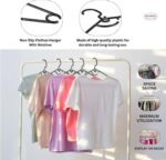 Feelings Plastic Arch Black Hangers – 24 Pcs Set - Image 3