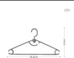 Feelings Plastic Arch Hanger – 24 Pcs Set - (Grey) - Image 2