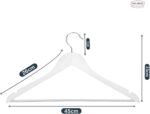 Feelings Wooden Hangers 24 Pieces - White - Image 3