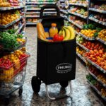 Feelings Folding Essential Shopping Trolley - Black - Image 3