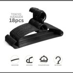 Feelings Plastic Hanger – 18 Pcs Set - Black - Image 3