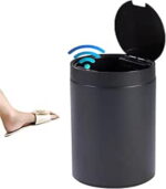 Feelings Sensor Dustbin 17 Litre Cylinder - Black