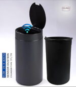 Feelings Sensor Dustbin 17 Litre Cylinder - Black - Image 4