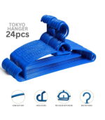 Feelings Plastic Hanger - 24 Pcs Set - Blue - Image 2