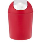 Feelings Dustbin Plastic With Swing Lid, Red 5 Liters Capacity - Red