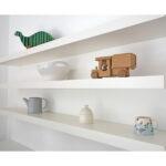 Feelings Wall Shelf | Floating Rectangular Shelf | 120 Cm | Sturdy Wooden Design - White