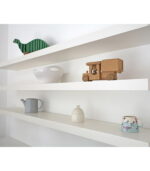 Feelings Wall Shelf | Floating Rectangular Shelf | 120 Cm | Sturdy Wooden Design - White