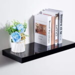 Feelings Wall Shelf Floating Rect - 40Cm  Black