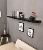 Feelings Wall Shelf, Floating Rectangle - 60Cm (Black)