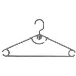Feelings Plastic Arch Hanger – 24 Pcs Set - (Grey)