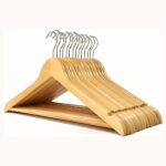 Feelings Wooden Hangers – 24 Pcs - Beige