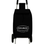 Feelings Folding Essential Shopping Trolley - Black