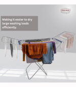 Cloth Dryer  Aluminium Stand Foldable & Adjustable Cloth Organizer for Indoor, Outdoor, Balcony - Image 3