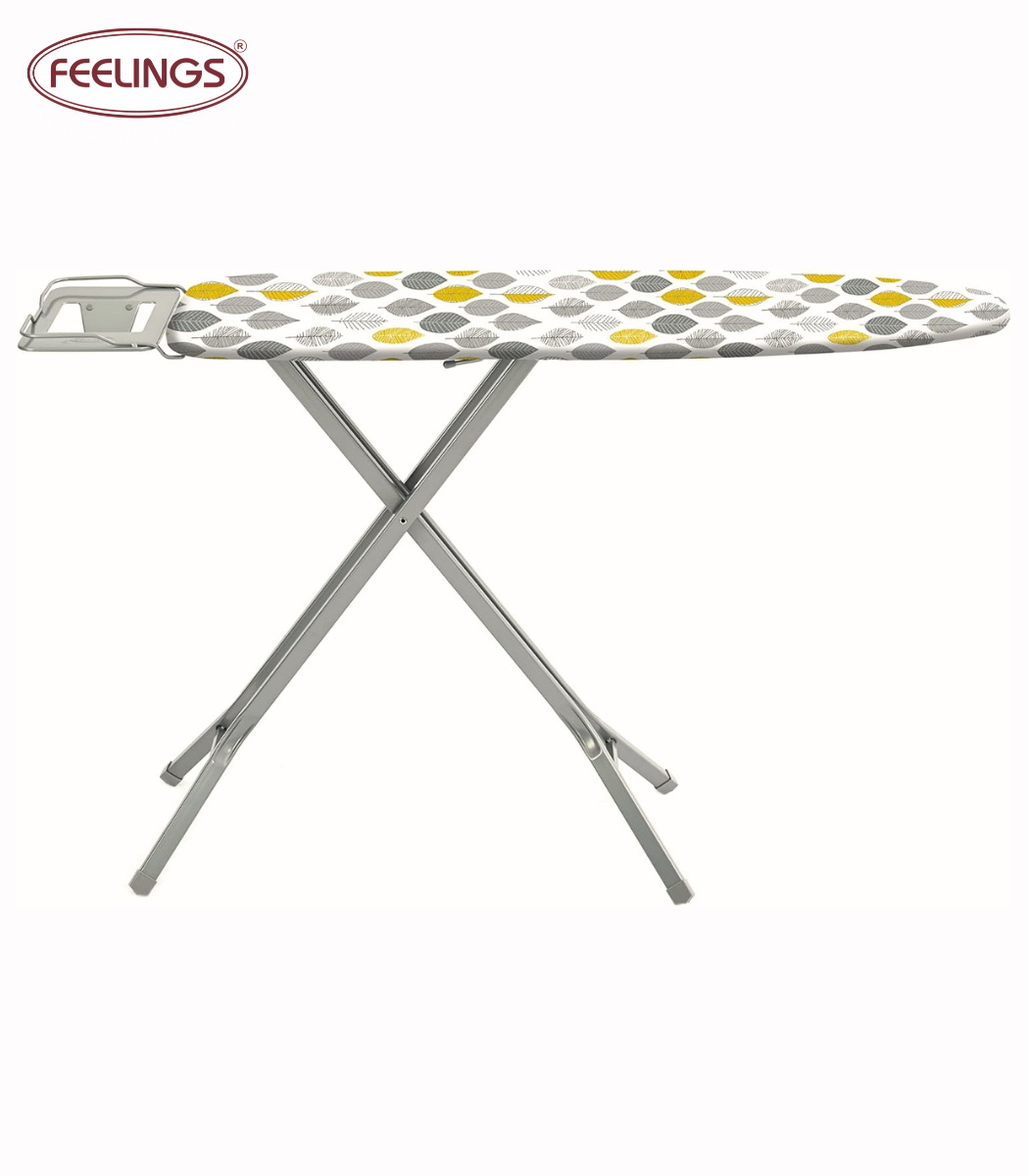 6953440503096 Crystal Flower Design Iron Board- Multicolour with Iron Holder - Image 1