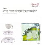 FEELINGS 12 PCS STONEWARE DINNER SET - Serves 4 (White) - Image 2
