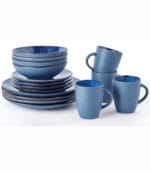 FEELINGS 16 PCS STONEWARE DINNER SET - Serves 4 (Blue)