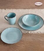 FEELINGS 16 PCS STONEWARE DINNER SET - Serves 4 (Sky Blue) - Image 3