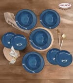 FEELINGS 12 PCS STONEWARE DINNER SET - Serves 4 (Blue) - Image 2