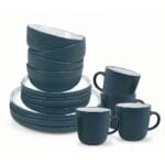 FEELINGS 16 PCS STONEWARE DINNER SET - Serves 4 (Turquoise)