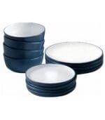 FEELINGS 12 PCS STONEWARE DINNER SET - Serves 4 (Dark Blue)
