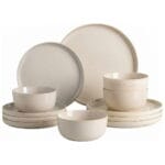 FEELINGS 12 PCS STONEWARE DINNER SET - Serves 4 (Cream White)
