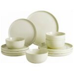 FEELINGS 12 PCS STONEWARE DINNER SET - Serves 4 (Ivory)