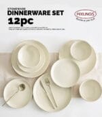 FEELINGS 12 PCS STONEWARE DINNER SET - Serves 4 (Ivory) - Image 4