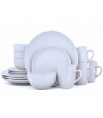 FEELINGS 16 PCS STONEWARE DINNER SET - Serves 4 (Solid White)