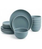 FEELINGS 18 PCS STONEWARE DINNER SET - Serves 6 (Blue)