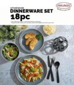 FEELINGS 18 PCS STONEWARE DINNER SET - Serves 6 (Blue) - Image 6
