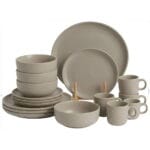 FEELINGS 16 PCS STONEWARE DINNER SET - Serves 4 (Beige)