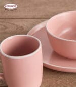 FEELINGS 12 PCS STONEWARE DINNER SET - Serves 4 (Pink) - Image 5